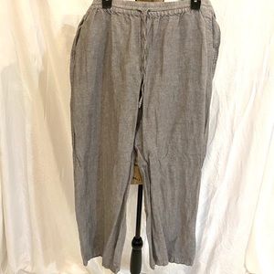 Pull up linen pants
